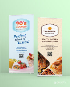 Creative Rollup Banner Design. Designed by Best Graphic Designing Agency in Kerala, Thodupuzha.